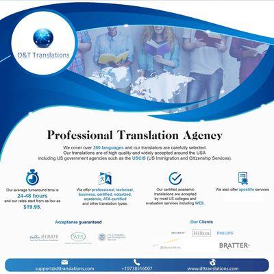 Certified translation service