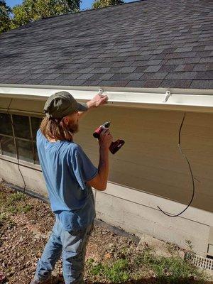 Gutter installation made the house look nice and popped out after installing them