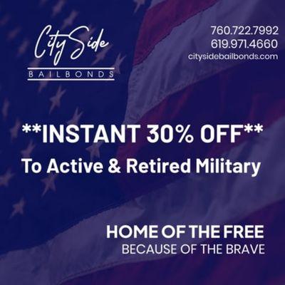 Rebates for Military