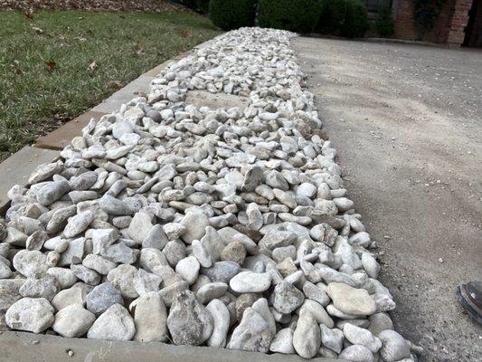 Rock landscaping