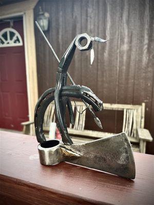 My name is Jeremiah Eaton and I would love to share a steel sculpture and tribute to The end of the trail that's unlike I've seen