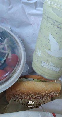 Cold Hoagies and Sandwiches - Cajun Matcha Hot Latte - Mint Matcha Garden - Three Greens