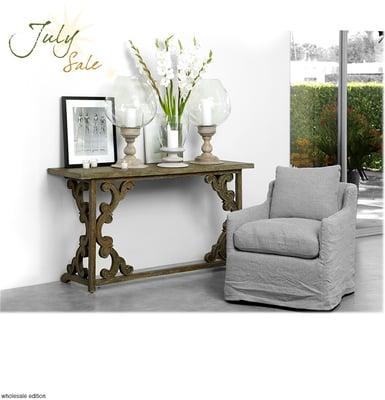 Beautiful Scroll Console from Classic Home July Sale!