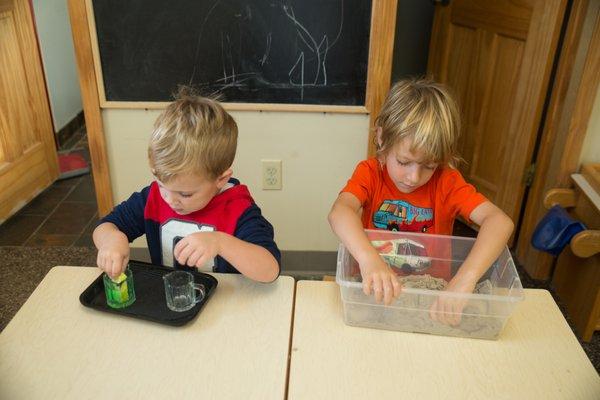 Montessori primary classrooms, for children ages 3-6 years, at A Children's Habitat Montessori School