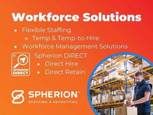 Explore our Workforce Solutions: From flexible staffing to direct hire, we power your business success with tailored employment services.