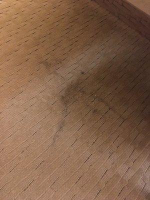 Stain on carpet