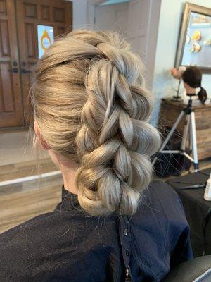 Elegant wedding updo