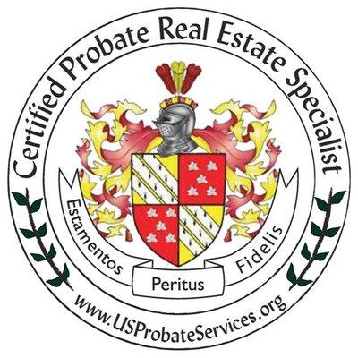 Certified in Probate Real Estate Properties.