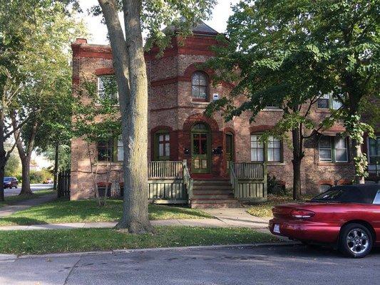 A Row House in Chicago's Pullman neighborhood