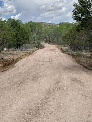 Finished 500 ft of driveway