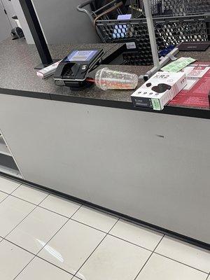 Disgusting checkout table!