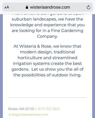 This is from the website. Very confusing for potential client that a biz based in the next neighborhood isn't in coverage area.