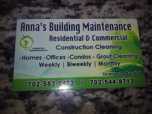 Anna's Building Maintenance