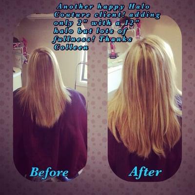 Gorgeous natural Blonde extensions...instantly!