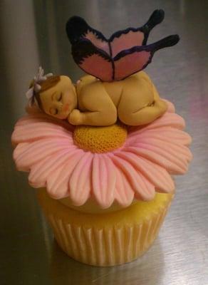 Baby Butterfly cupcake