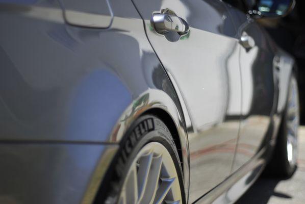 BMW M3 Competition package showing off its shine after a maintenance wash and sealant