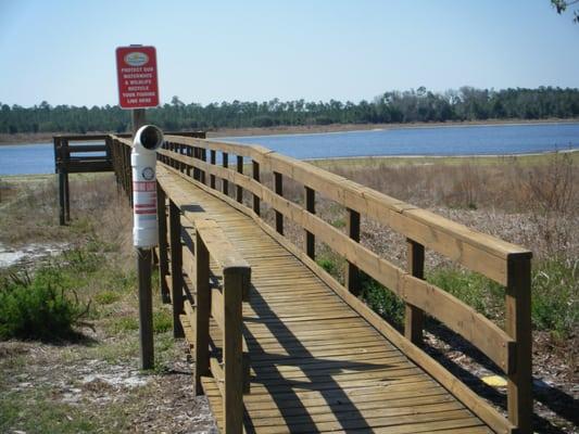 Pier out to lake