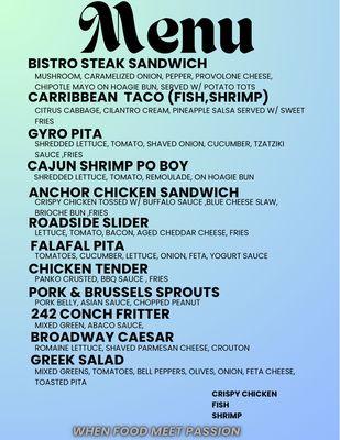 Take a look at our Menu