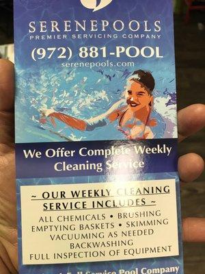 Great Pool Service...