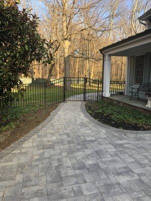 Dell installed side gate to pool area