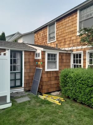 Beach house exterior stain