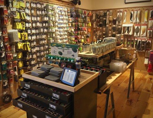 Lots of fly tying materials and we re-order every couple weeks if you need something special we don't stock.