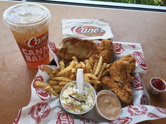 Chicken fingers, fries & slaw are pretty good!