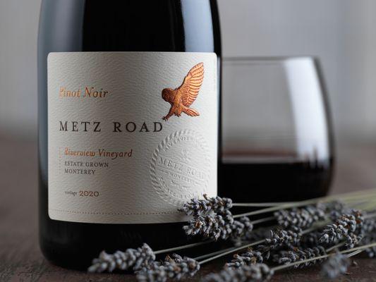 Metz Road Pinot shot for Scheid Vineyards