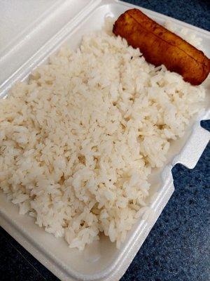 Large portion of rice!