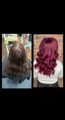 before & after vivid color