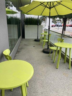 Outdoor seating area