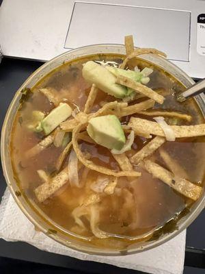 The best chicken tortilla soup!