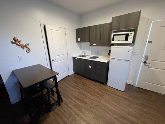 Kitchen and dining area