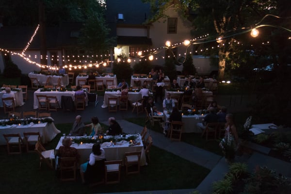 Centerpieces for Midsummer Night's Dream-esque wedding at night