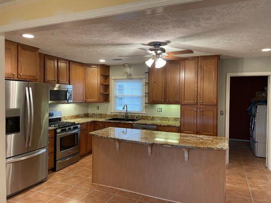 Kitchen deep cleaned