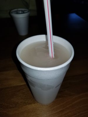 Peach wine slushie