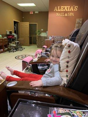 Best place ever to get nails done...even for a 4 year old!!