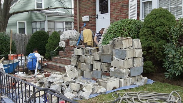 old stair junk