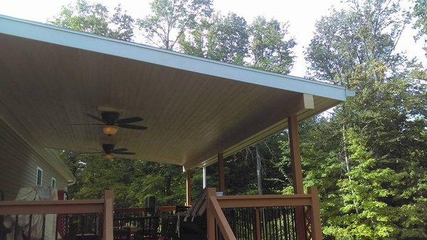 Deck Roof, Tongue & Groove Ceiling, Framing, Exterior