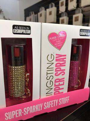 Glitzy and functional self defense pepper spray