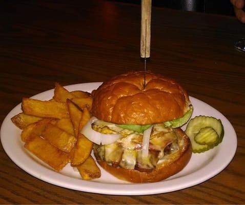 Just a sample of the great tasting American classic hamburger....the Country Club Burger!