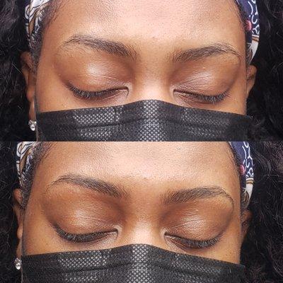 Before & After Brow Wax