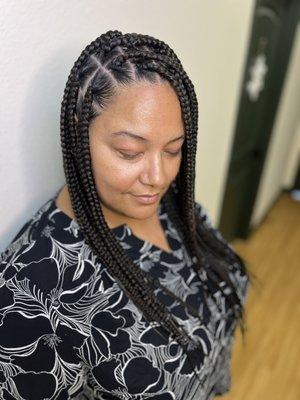 Armpit length Large Box Braids