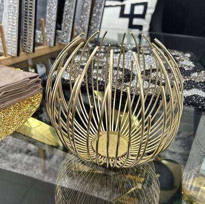 Modern Gold Candle Holder