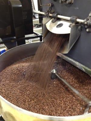 We roast coffee daily. Stop by for free coffee smells