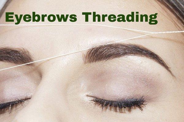 Eyebrows threading