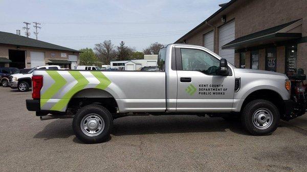 Reflective Decals for Kent County Public Works