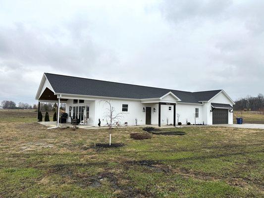 Here's the finished look at The Taylor! This beautiful post frame construction is 2,000 sq ft with 3 bedrooms and 2 bathrooms, complete with