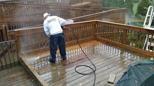 Decks look great when cleaned