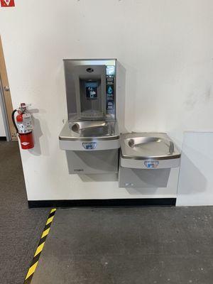 Drinking fountain install at near by distribution warehouse